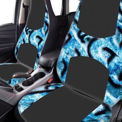 China Full Set Universal High Quality Cover Seat Cover Car Sports Waves Luxury Seats 5 Wave Print Car Seat Covers for sale