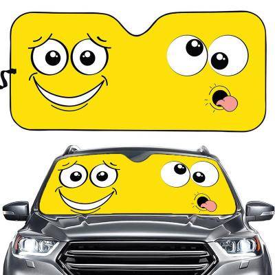 China Customizable High Quality Customizable Car Front Window Automobile Sunshade Fashionable General Purpose Vehicle Pattern Printing Handsome Sunshade for sale