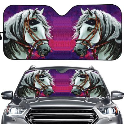 China Customizable High Quality Customizable Sunshade Animal General Purpose Vehicle Pattern Car Front Window Automobile Printing Pattern Sunshade for sale