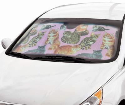 China High Quality Customizable Customizable Sunshade Fashionable Beautiful General Purpose Vehicle Car Front Window Automobile Printing Pattern Sunshade for sale