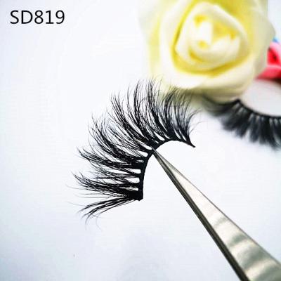 China Wholesale Custom Long Eyelash Natural 3d 100%Real Mink Eyelash Vendor Private Label for sale