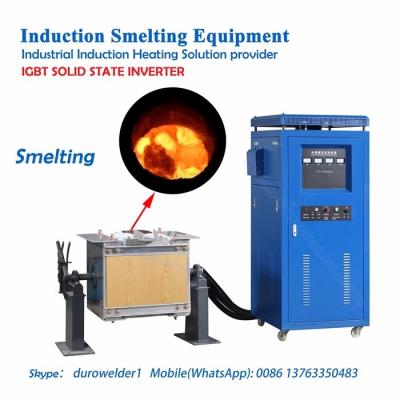 China Heating Steel Copper Melting Furnace / Induction Melting Furnace For Copper for sale