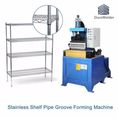 China Factory Stainless Wire Shelf Forming Machine , Automatic Pipe Grooving Machine for sale