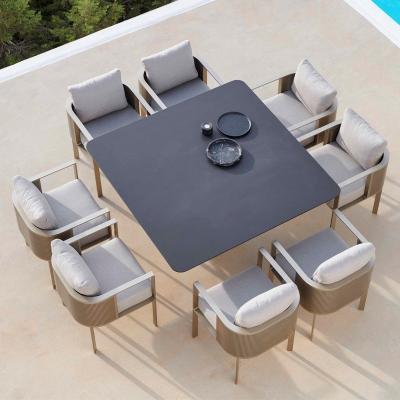 China Modern patio rustic outdoor garden sets hotel rattan furniture outdoor patio garden synthetic rattan for sale