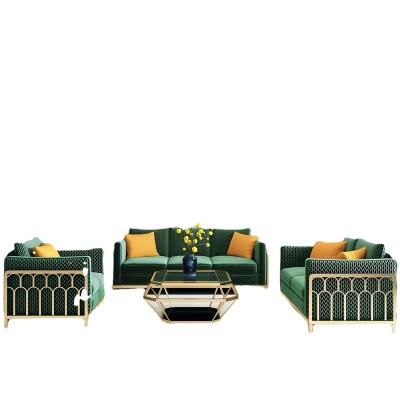 China Modular Living Room Sofa Furniture Set Leather Hardware Trimmed Solid Wood Sofa Chair Set Luxury Style Modern European Sofa for sale