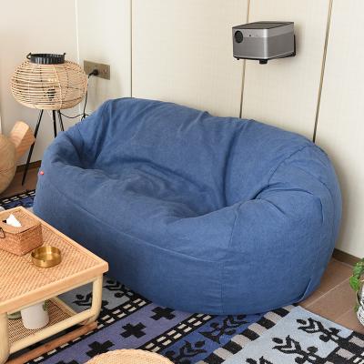 China Sofa  Bed No filling Faux Fur Plush Soft Giant Bean Bags Chairs Sofa Huge bean bag Bed Cover Large For Living Room for sale