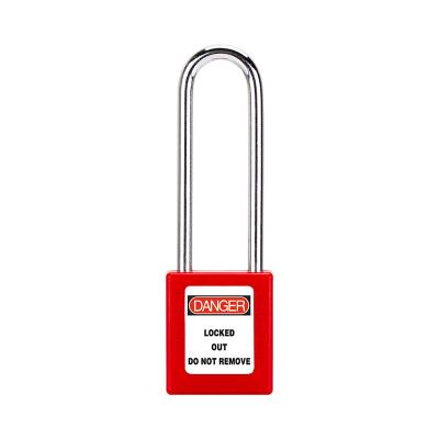 China Final Lock To Protect 76MM 6mm Stainless Steel Snag Security Lockout Loto Padlock for sale