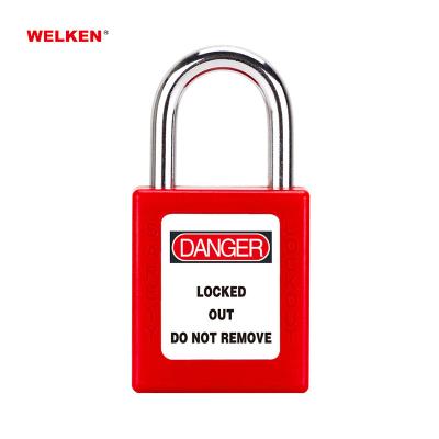 China ABS 25mm Loto OEM Engraving Locked Differ Colored Security Padlock for sale