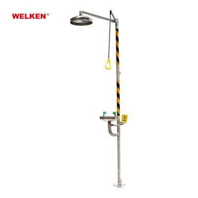 China Stainless Steel High Efficiency Emergency Shower And Eye Wash Station Eye Wash Shower for sale