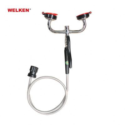 China Modern Lab Equipment Product High Quality Double Heads Platform Mounted Eye Wash for sale