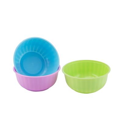 China Sustainable Economic Custom Design Plastic Mixing Bowls Small Food Packaging Plastic Bowl for sale