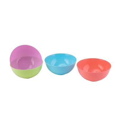 China Sustainable Wholesale Round Fruit Snack Plastic Salad Serving Soup Bowl for sale