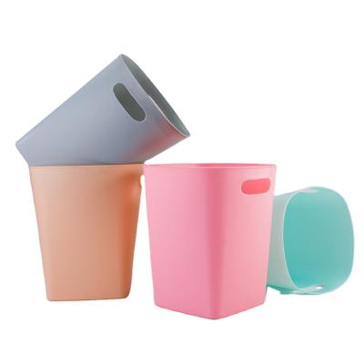 China Without Lid Square Plastic Waste Bins Paper Basket Trash Can Waste Bucket Waste Bin for sale