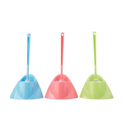 China High Quality Hot Selling Toilet Cleaning Bathroom Cleaning Plastic Toilet Brush Set With Plastic Handle for sale