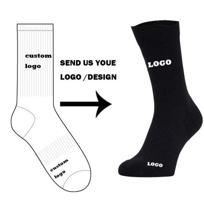 China QUICK DRY Male Sports Custom Logo Sports Custom Colors Socks Men's Crew Running Socks for sale