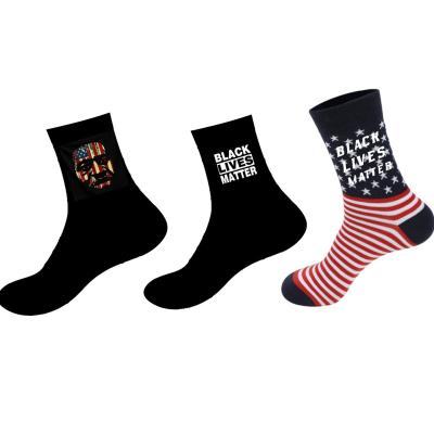 China Viable BLACK LIVES MATTERS & I CAN'T BREATHE protest cotton ankle socks for men for sale