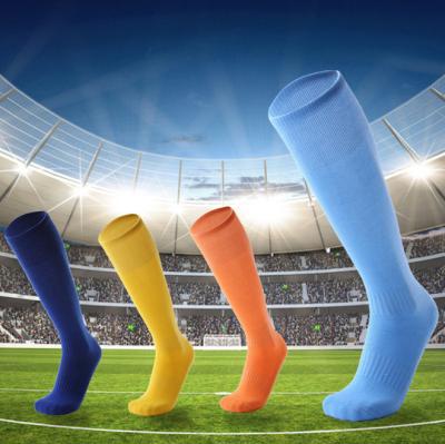 China QUICK DRY Pure Comfortable Over-the-Knee Pure Comfortable Stockings Custom Color Football Socks Wear Resistant for sale