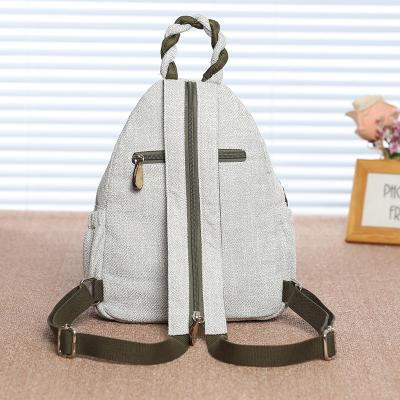 China Factory Wholesale Anti-theft Cotton And Canvas Messenger Shoulder Bag Chinese Casual Backpack for sale