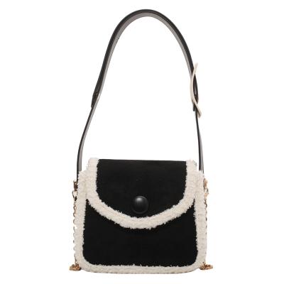 China Fashion Wholesale Fashion Small Fur Messenger Handbags Women Shoulder Cross - Body Bags for sale