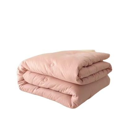 China Wholesale Viable Solid Color Polyester Duvet Cover Set Silk Comforter Pink Bag Bedding Set Green Set Cotton Tencel Bamboo Polyester for sale