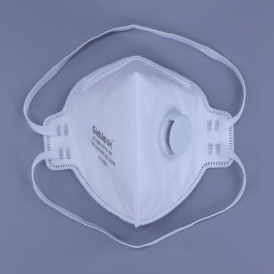 China Fast Delivery Dust Pollution Manufacturer White List BSI CE Approved Disposable Folding Head-Mounted Face Mask FFP3 for sale