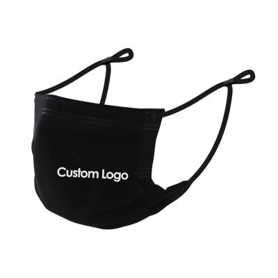 China Eco-Friendly Logo Reusable Black Face Mask Custom Made Winter Fashion Printed PM2.5 Filter Cloth Fabric Face Say Washable Custom Lip Face Masks for sale