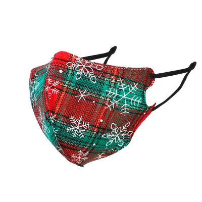 China Christmas Face Masks Amazon Style Warm Christmas Face Mask With Filter Pocket Autumn/Winter Christmas Decoration Adult Mask for sale