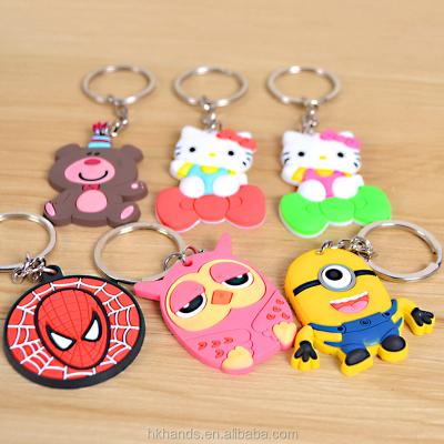 China Eco-Friendly Practical Decorative Custom Soft PVC Key Chain 2D, 3D Cheap Bulk Rubber Key Chain, Plastic Key Chain for sale