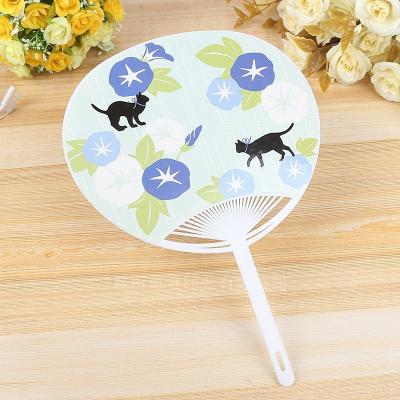 China China 2019 Summer Season CMYK Customized Printing For Promotion Advertising PP Hand Fan for sale