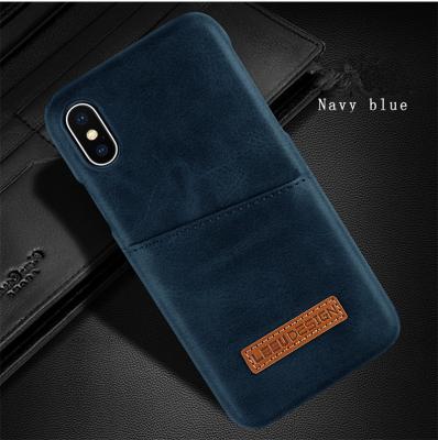 China 2019 eco-friendly wholesale colo phone card holder case customized promotional gift with for phone case leather card holder for sale