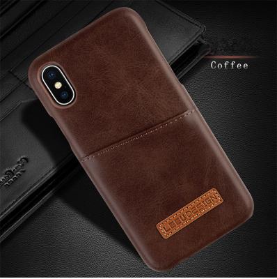 China 2019 Eco-friendly Wholesale Logo Phone Card Holder Case Customized Promotional Gift With For Phone Case Leather Card Holder for sale