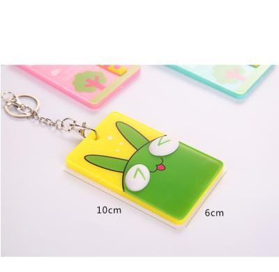 China Promotional 2019 Gifts Customized Eco - Friendly Multi Color Printing Cartoon Style ID Card Holder Key Chain For Silicone Card Holder for sale