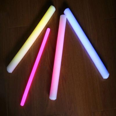 China PE& Party Plastic Wholesale Supplies Led Foam Glow Sticks Customers Printing Logo Glowsticks for sale