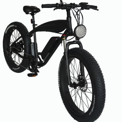 China Aluminum alloy 26 inch 36v/48v 350w/500w/750w fat tire mountain electric snow bicycle for sale