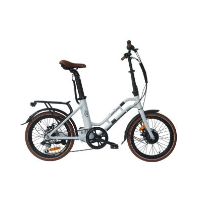 China Aluminum Alloy Electric Bicycle 36V Ebike City Small Size Easy Carry Bike for sale