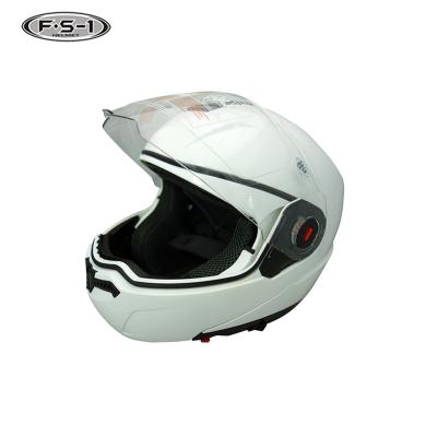 China Adults White Color Guarantee DOT Approved Open Face Cascos Para Motorcycle Flip Up Helmet Motorcycle Helmets for sale