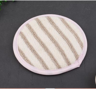 China All Natural Fiber Linen Cotton Face Pad Exfoliating Wash Cloth for sale