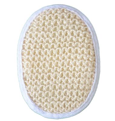 China All Natural Sisal Shower Scrubber Pad Organic Sisal Body Exfoliating Pad For Home And Hotel Use for sale