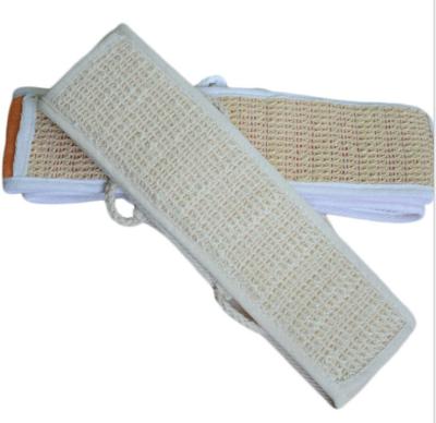 China All Natural Hemp Bath Belt Back Scrubber Loofah Sisal Back Strap For Body Care Home Spa Shower Washing for sale