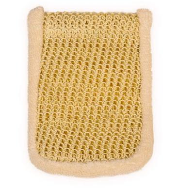 China EXFOLIATE bamboo sisal Bath scrubber exfoliating glove with Ultra-soft bamboo sisal fiber for sale