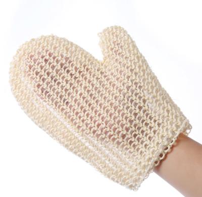 China All Natural Classic Sisal Bath Spa Shower Scrubber Sponge Fiber Natural Sisal Mitt for sale