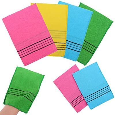 China Squishy Korean Style Bath Washcloth Towel Called Genuine Italy Towel Series Exfoliating Bath Mitt for sale