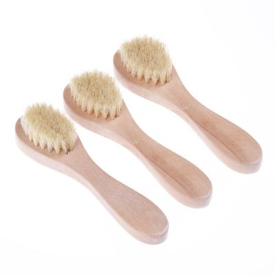 China Wooden Skin Brush, Wooden Face Brush, Portable Exfoliating Manual Face Brush Scrubber Sweep Deep Pore Cleaning for sale