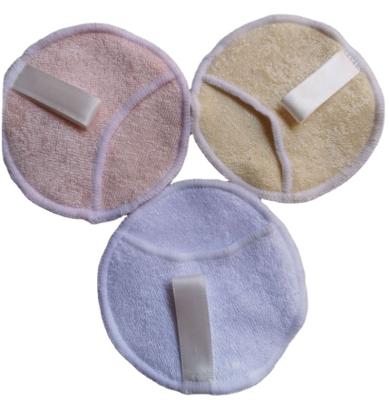 China Face Makeup Remover Pad Cotton Terry Cleaning Bamboo Exfoliate Face Pad Make Up Pocket Finger Remover Pad for sale