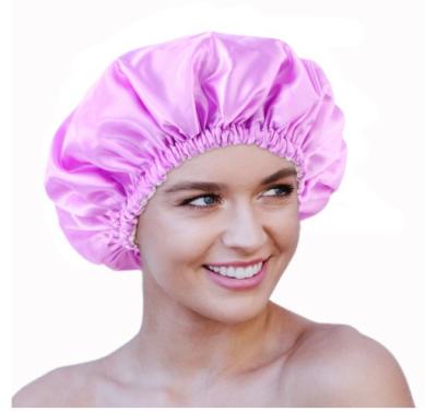 China High Quality Sustainable Waterproof Shower Cap Thicken Bathing Hat Bathing Cap For Women Spa Bathing Hair Salon Accessory for sale