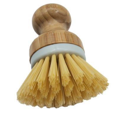 China Sustainable Dish Scrub Brushes Bamboo Handle Scrubbers Wood Cleaning Brushes For Wash Kitchen for sale