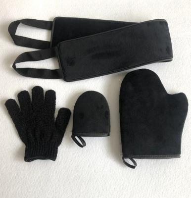 China EXFOLIATE Exfoliating Glove Tan Mitt Applicator Tanning Back Lotion Applicators Self Tanning Glove Applicator Kit for sale