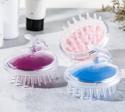 China EXFOLIATE Silicone Hair Scalp Massager Shampoo Brush Scalp Care Hair Wash Deep Daily Cleansing Brush For Wet & Dry for sale