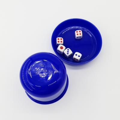 China With Lid Free Sample Shakes Large Plastic Orange Dice Stacking Cup For Board Game for sale