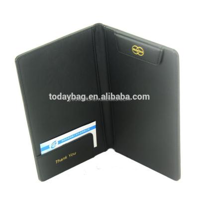 China PU+cardboard+velvet+PVC+magnet pocket and card slots Bill Folder, restaurant Bill Holder, fashion Bill Folder for sale